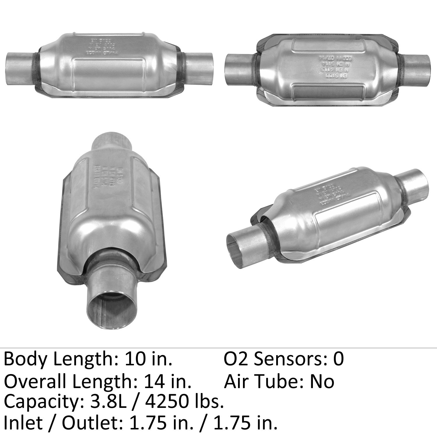 Fits For Eastern Catalytic Catalytic Converter P N 70256 - Picture 2 of 2